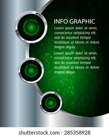 dark green silver Web Design Website Elements Template for graphic internet. text box. label. info graphics. metal. card. pixel. Metals, alloys, steel, aluminum. button