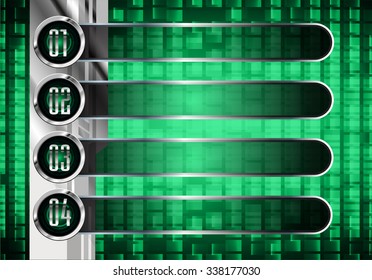 dark green silver Web Design Website Elements Template for graphic internet. text box. label. infographics. metal. card. pixel. Metals, alloys, steel, aluminum. button