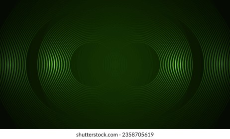 Dark green simple abstract background with lines in a curved style geometric style as the main element.
