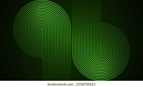 Fondo abstracto de color verde oscuro con líneas de estilo geométrico como elemento principal.