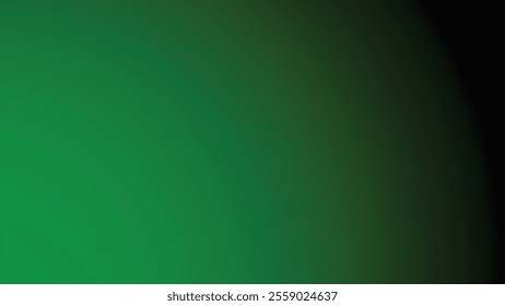 Dark Green smooth gradient abstract background for backdrop or presentation