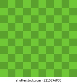 Dark green squares on a green background. Seamless abstract background. Vector illustration.
