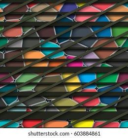 Dark green striped seamless background.