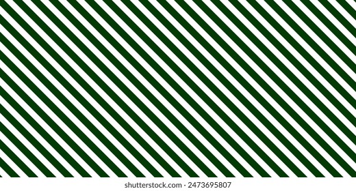 dark green stripes on white background. Striped diagonal pattern Vector illustration of Seamless background Christmas or winter theme Background with slanted lines