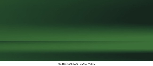 Dark green studio room. Limbo abstract background.