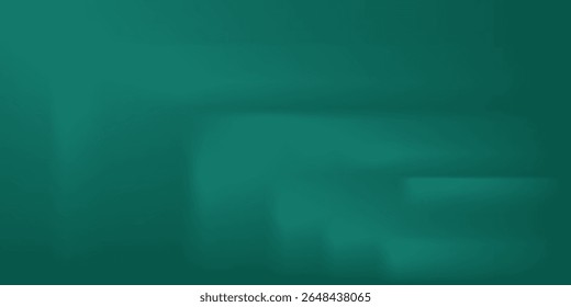 Sala de estudio verde oscuro. Fondo abstracto del limbo. Fondo 3D para la presentación del producto. Escena de pared mínima. Escaparate, exhibición de la promoción. Ilustración de maqueta de etapa de Vector