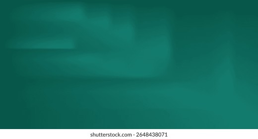 Dark green studio room. Limbo abstract background. 3d backdrop for product presentation. Minimal wall scene. Showcase, promotion display. Vector stage mockup illustration