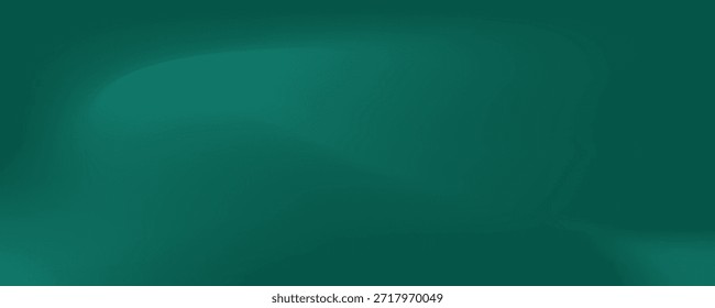 Sala de estudio verde oscuro. Fondo abstracto del limbo. Fondo 3D para la presentación del producto. Escena de pared mínima. Escaparate, exhibición de la promoción. Ilustración de maqueta de etapa de Vector