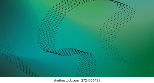 Fondo de tela de gamuza verde oscuro con textura de terciopelo mate degradado de puntos de arte de patrón moderno
