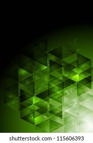 Dark green technology background. Vector design eps 10