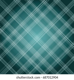 Dark green textile background. Fabric canvas with striped pattern. Vector illustration for ecological design