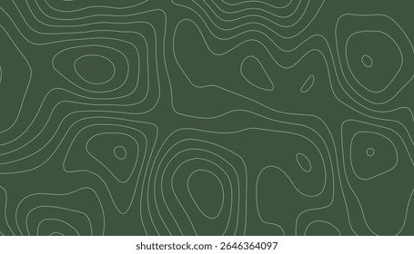 Dark Green Topography Pattern Texture