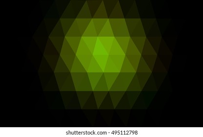 Dark green triangle mosaic background. A vague abstract illustration with gradient. The completely new template can be used for your brand book. Dark green triangle mosaic background. A vague abstract illustration with gradient. The completely new template can be used for your brand book.