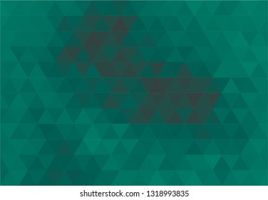 Dark Green Triangles Wallpaper