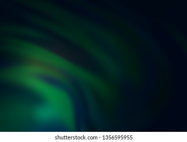 Dark Green vector abstract background. Colorful abstract illustration with gradient. The elegant pattern for brand book.