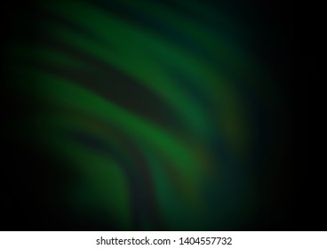 Dark Green vector abstract background. A completely new color illustration in a bokeh style. Brand new design for your business.