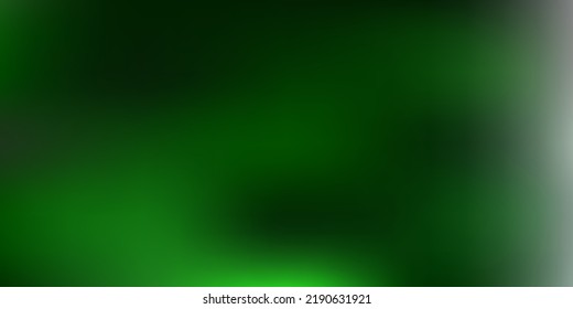 Dunkelgrüner, abstrakter, unscharfer Hintergrund. Abstrakte farbige Illustration im unscharfen Stil mit Farbverlauf. Beispiel für Ihre Designs.