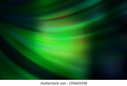 Dark Green vector abstract blurred background. An elegant bright illustration with gradient. Smart design for your work.