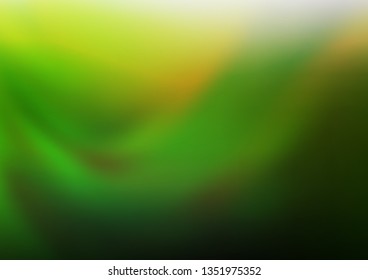 Dark Green vector abstract blurred background. A completely new color illustration in a bokeh style. The elegant pattern for brand book.