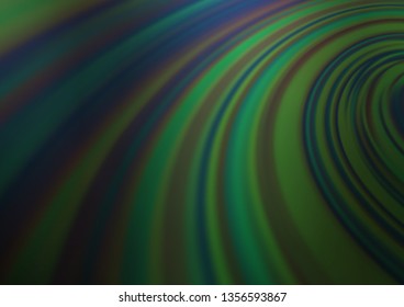 Dark Green vector abstract blurred template. Shining colorful illustration in a Brand new style. A completely new design for your business.