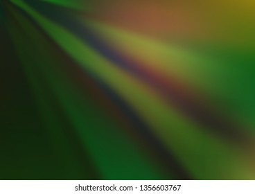 Dark Green vector abstract blurred template. Colorful illustration in abstract style with gradient. The template can be used for your brand book.