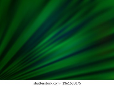 Dark Green vector abstract blurred pattern. A completely new color illustration in a bokeh style. The best blurred design for your business.