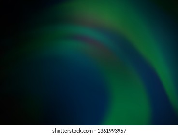 Dark Green vector abstract blurred pattern. A completely new color illustration in a bokeh style. The blurred design can be used for your web site.