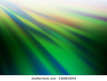 Dark Green vector abstract blurred template. An elegant bright illustration with gradient. The template for backgrounds of cell phones.