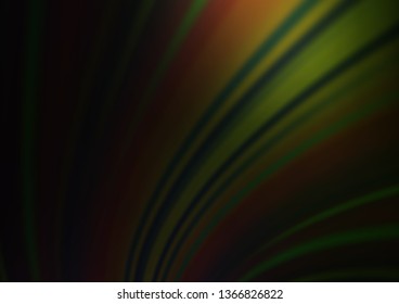Dark Green vector abstract blurred background. A completely new color illustration in a bokeh style. The best blurred design for your business.