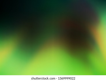 Dark Green vector abstract blurred template. Colorful illustration in abstract style with gradient. The elegant pattern for brand book.