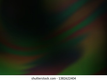 Dark Green vector abstract blurred template. Colorful illustration in abstract style with gradient. A new texture for your design.