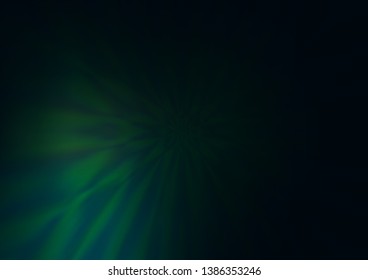 Dark Green vector abstract blurred template. Modern geometrical abstract illustration with gradient. A completely new design for your business.