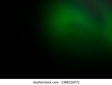 Dark Green vector abstract blurred background. A vague abstract illustration with gradient. The elegant pattern for brand book.