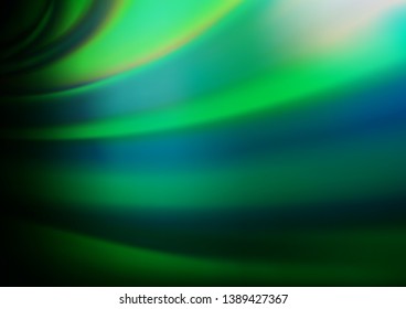 Dark Green vector abstract blurred pattern. A completely new color illustration in a bokeh style. The blurred design can be used for your web site.