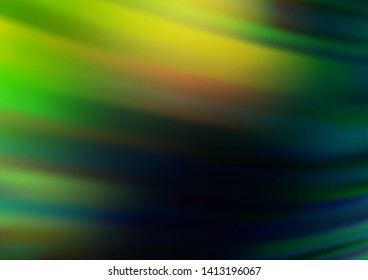 Dark Green vector abstract blurred pattern. A vague abstract illustration with gradient. The blurred design can be used for your web site.