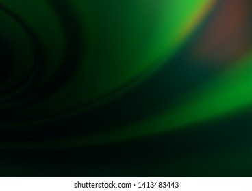 Dark Green vector abstract blurred template. Colorful abstract illustration with gradient. The elegant pattern for brand book.