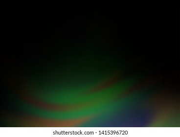 Dark Green vector abstract blurred template. Glitter abstract illustration with an elegant design. The background for your creative designs.