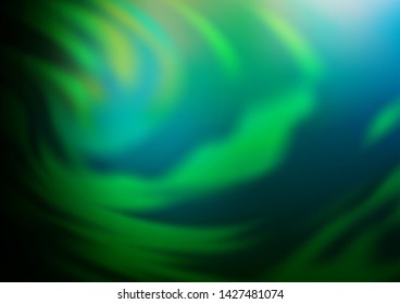Dark Green vector abstract blurred template. An elegant bright illustration with gradient. The blurred design can be used for your web site.