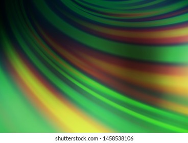 Dark Green vector abstract blurred template. An elegant bright illustration with gradient. Brand new style for your business design.