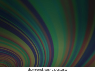 Dark Green vector abstract blurred template. An elegant bright illustration with gradient. The template can be used for your brand book.