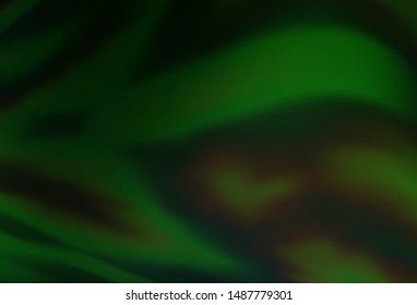 Dark Green vector abstract blurred background. Colorful illustration in abstract style with gradient. Smart design for your work.