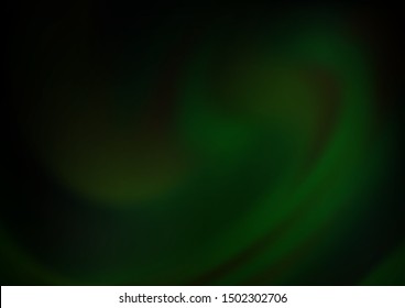 Dark Green vector abstract blurred pattern. A vague abstract illustration with gradient. A completely new template for your design.