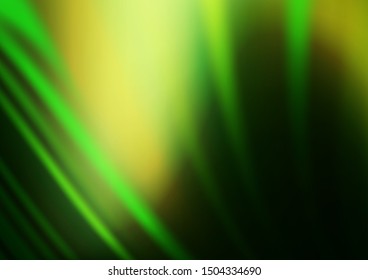Dark Green vector abstract blurred template. Colorful illustration in abstract style with gradient. A completely new design for your business.