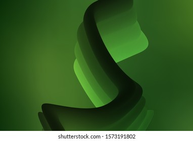 Dark Green vector abstract blurred background. Glitter abstract illustration with gradient design. Background for a cell phone.