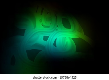 Dark Green vector abstract blurred background. Glitter abstract illustration with gradient design. New style for your business design.