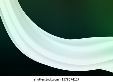 Dark Green vector abstract blurred background. Colorful abstract illustration with gradient. Completely new design for your business.