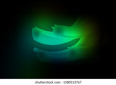 Dark Green vector abstract blurred background. Glitter abstract illustration with gradient design. Blurred design for your web site.