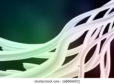 Dark Green vector abstract blurred layout. Modern abstract illustration with gradient. Background for a cell phone.