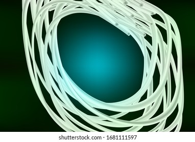 Dark Green vector abstract blurred background. Creative illustration in halftone style with gradient. Completely new design for your business.