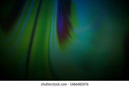 Diseño abstracto del vector verde oscuro borroso. Ilustración creativa en estilo de medio tono con degradado. Nueva forma de tu diseño.